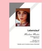 Tabellarischer Lebenslauf Schweiz – Vorlage Nr. 10