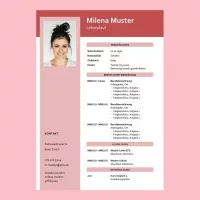 Standard-Lebenslauf 2, Lebenslauf-Layout 2, Lebenslauf-Design 2