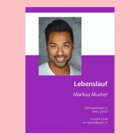 Standard-Lebenslauf 8, Lebenslauf-Layout 8, Lebenslauf-Design 8