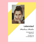 Lebenslauf 3-seitig, einfach
