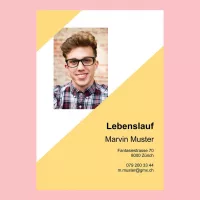 Lebenslauf-Layout Schüler 4, Lebenslauf-Design Schüler 4
