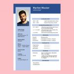 Lebenslauf 2-seitig, einfach