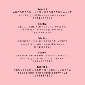 Sortiment Schriften