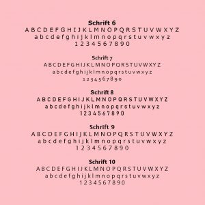 Sortiment Schriften 2