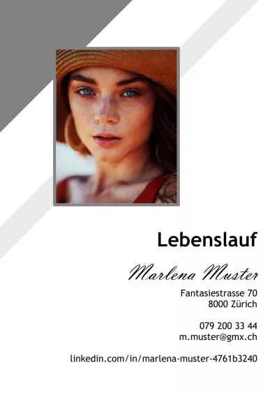 Klassischer Lebenslauf 10, Tabellarischer Lebenslauf 10, Standard-Lebenslauf 10, Lebenslauf Layout 10, Lebenslauf Design 10