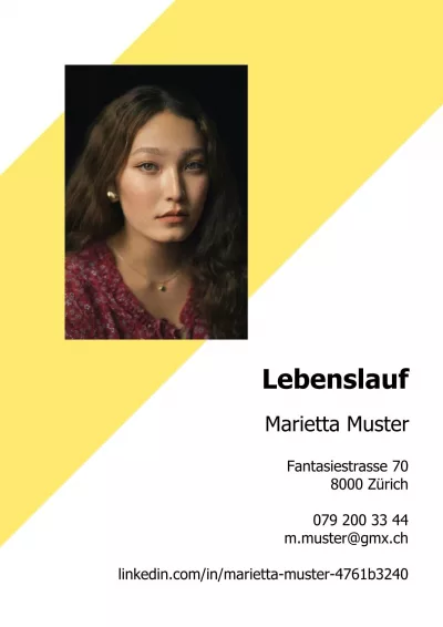 Klassischer Lebenslauf 13, Tabellarischer Lebenslauf 13, Standard-Lebenslauf 13, Lebenslauf Layout 13, Lebenslauf Design 13