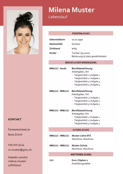 Standard-Lebenslauf 2, tabellarischer Lebenslauf 2, klassischer Lebenslauf 2, Lebenslauf Layout 2, Lebenslauf Design 2