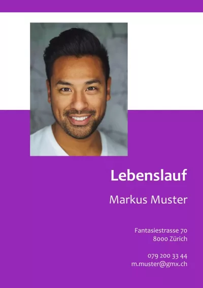 Klassischer Lebenslauf 8, Tabellarischer Lebenslauf 8, Standard-Lebenslauf 8, Lebenslauf Layout 8, Lebenslauf Design 8