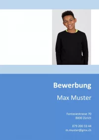 Lebenslauf Schüler 2 – moderner tabellarischer Lebenslauf