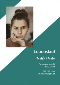 Lebenslauf Schüler 3 – moderner Lebenslauf für Lehrstelle