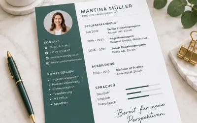 Professionellen Lebenslauf erstellen lassen in der Schweiz
