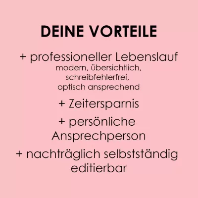 Persönlicher Kontakt, Professioneller Lebenslauf